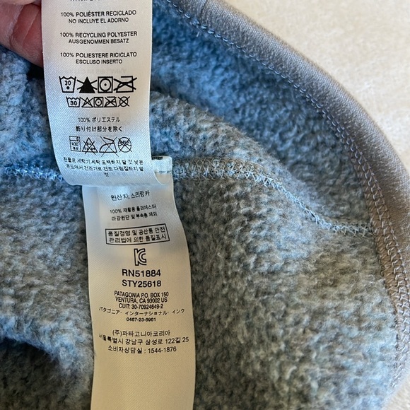 Patagonia Better Sweater 1/4 Zip Pullover Size XL Heather Blue Gray Women - Picture 12 of 16